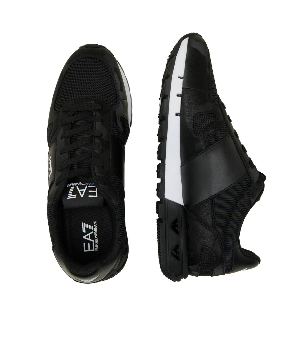 Кожаные кроссовки EA7 - черный(X8X151 XK386)