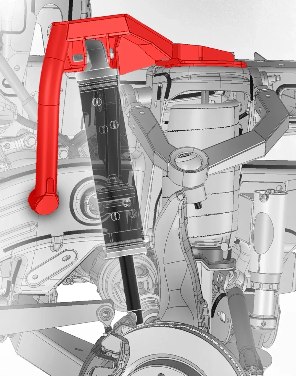 Комплект кронштейнов для переднего байпасного амортизатора для Ford Bronco 2021+