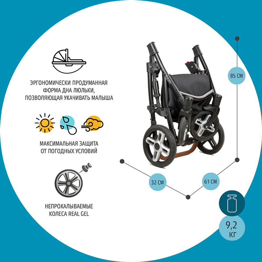 Детская коляска Nuovita Carro Sport 2 в 1 Marino bianco/Морской белый