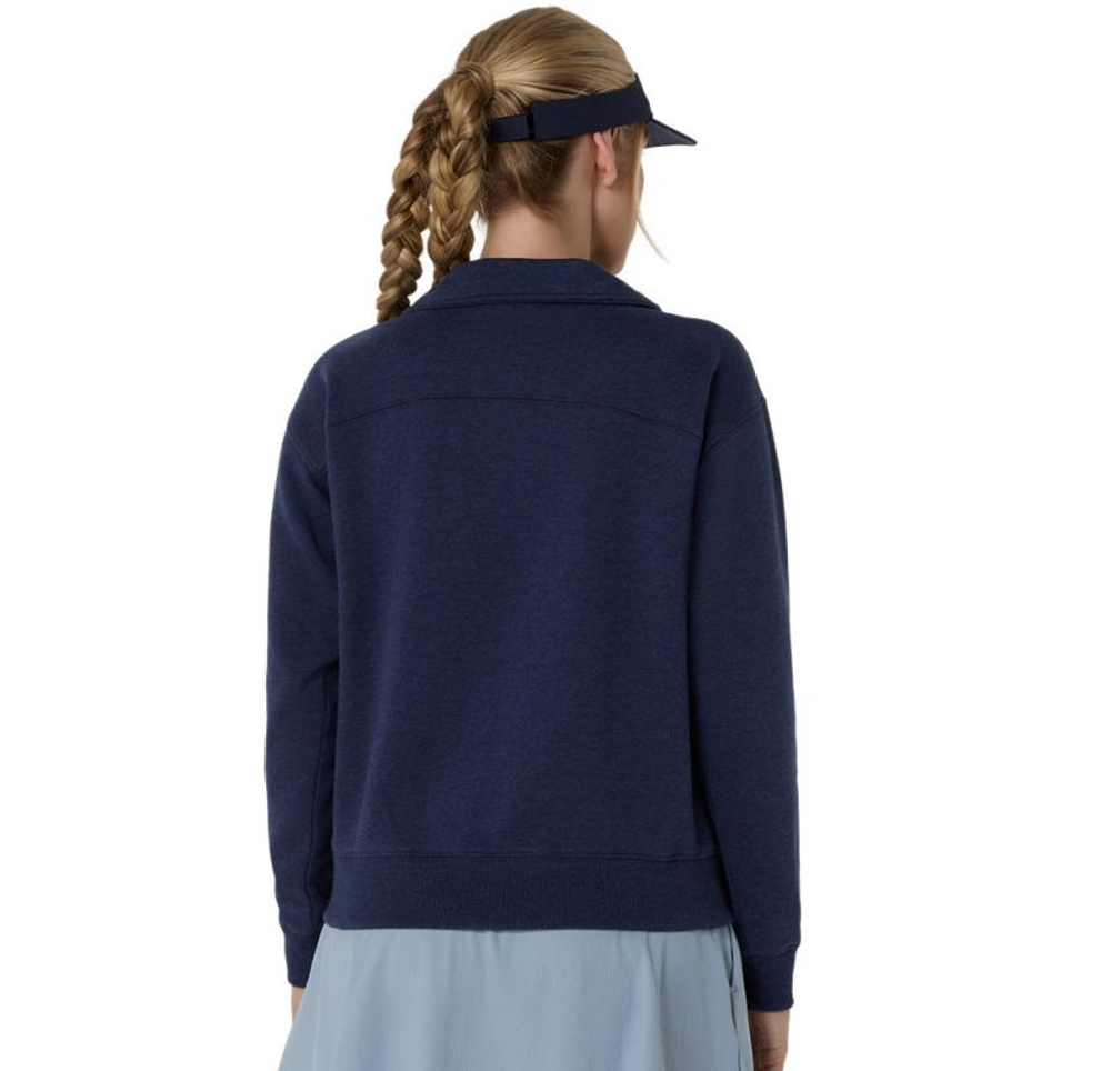 Женская Кофта теннисная Asics Court Core Graphic Half Zip - midnight