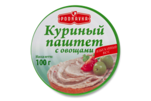 ПАШТЕТ PODRAVKA КУРИНЫЙ С ОВОЩАМИ 100ГР