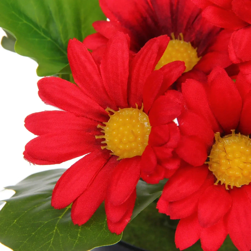 Цветочная композиция «Поцелуй лета» Хризантема красная 20см