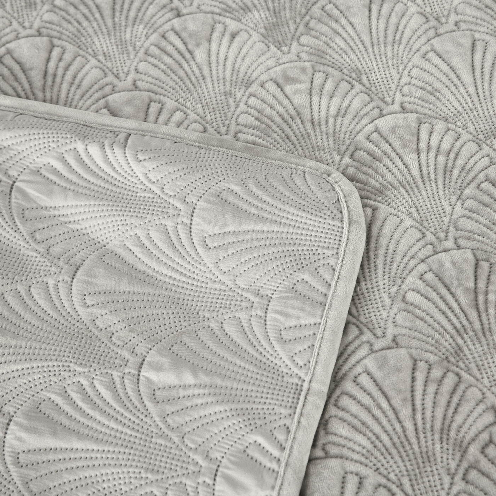 Покрывало 240x260 Sofi De MarkO Розалин светло-серое