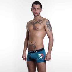 Мужские трусы хипсы синие Diesel DIS0101