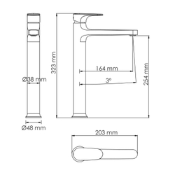 Weida 3103H Смеситель для умывальника