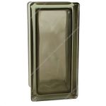 Стеклоблок Vitrablok Половинка Опал Волна 19x9x8 - окрашенный внутри