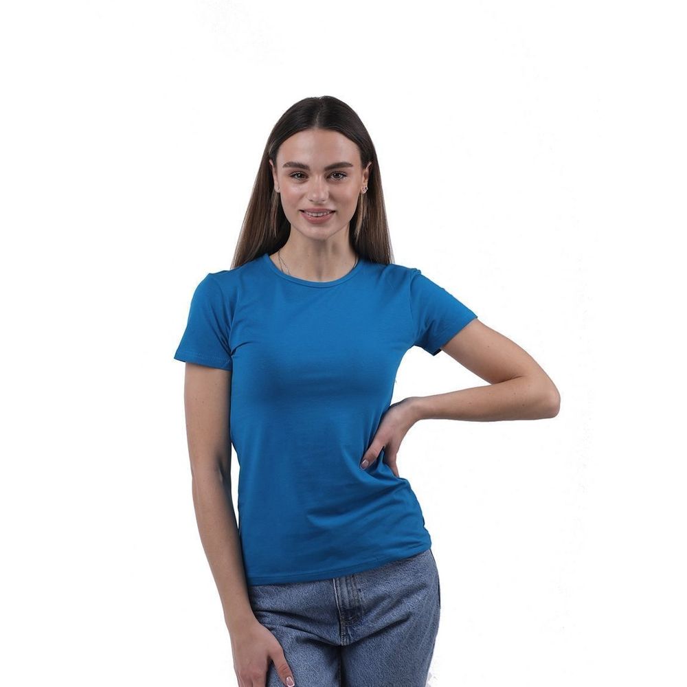 Женская футболка синяя Sergio Dallini SDT651-4
