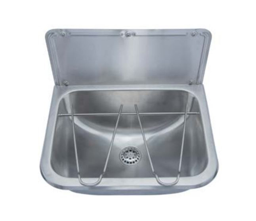 Раковина настенная прямоугольная нерж. сталь NOFER 13048.S матовый