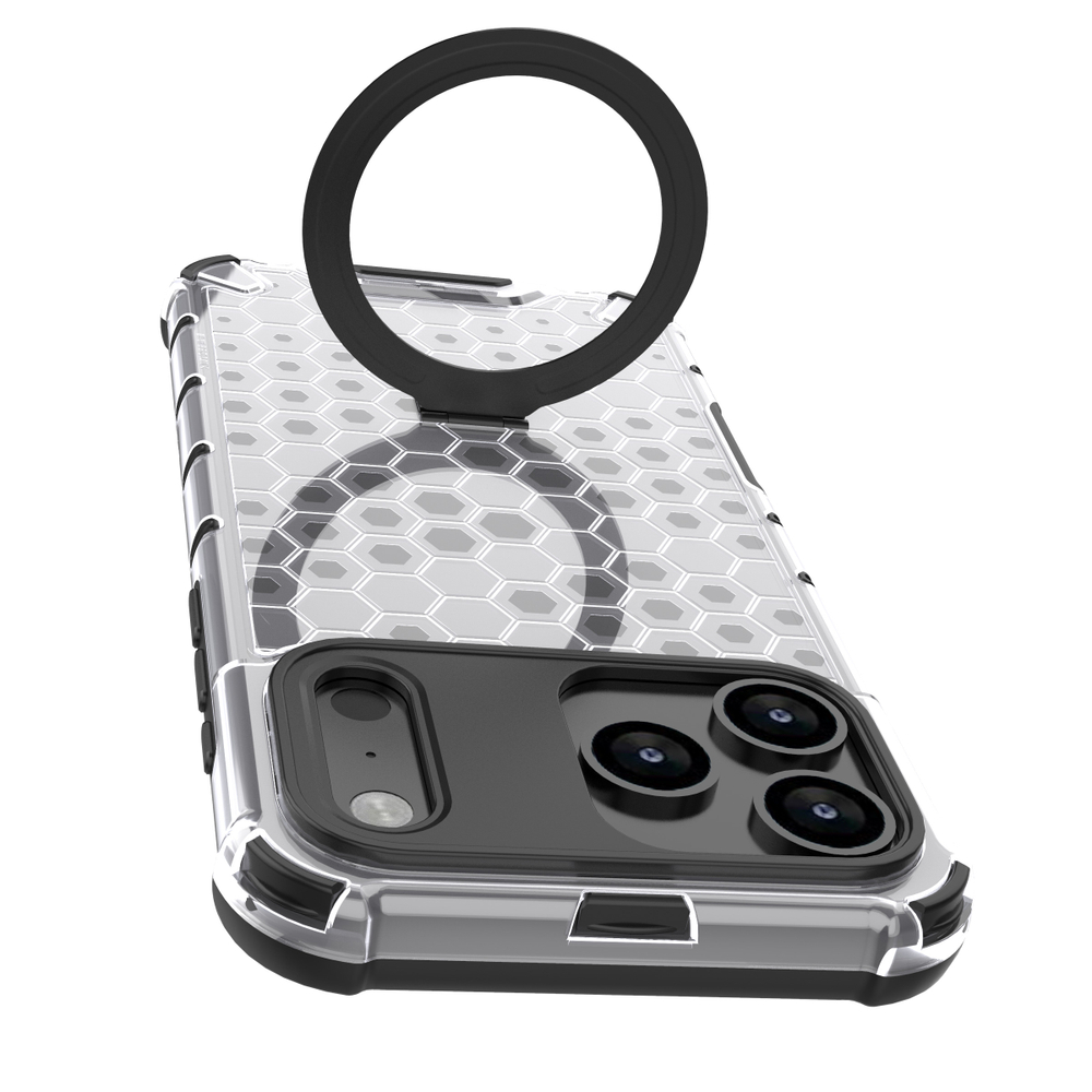 Прозрачный чехол Honeycomb Stand Case для iPhone 17 Pro Max