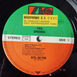 Винтажная виниловая пластинка LP Yes Drama (France 1980)