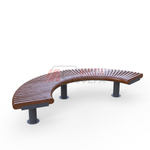 Лавка Rail Road 01 радиусная