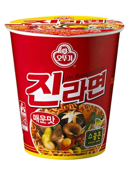 Лапша Джин рамен острая Ottogi Jin Ramen Hot 65 г