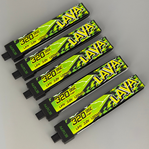 Аккумуляторы Betapv Lava2 1S 320mAh 95С 3.8V 5 шт.