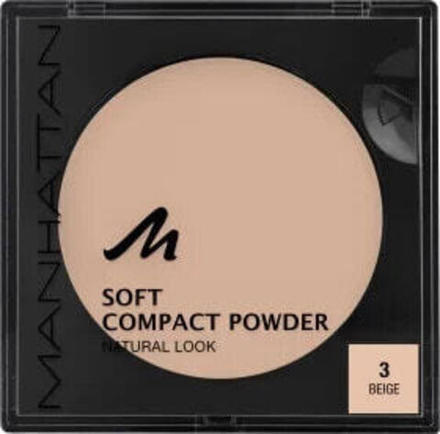 Пудра для лица Manhattan Kompakt Puder Soft Beige 03 Матирующий 9 g