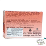 Мыло для лица U.S.A. BIG M. K.BROTHERS Baby Face С AHA-кислотами, для обновления кожи, от угрей и прыщей, 50 гр.