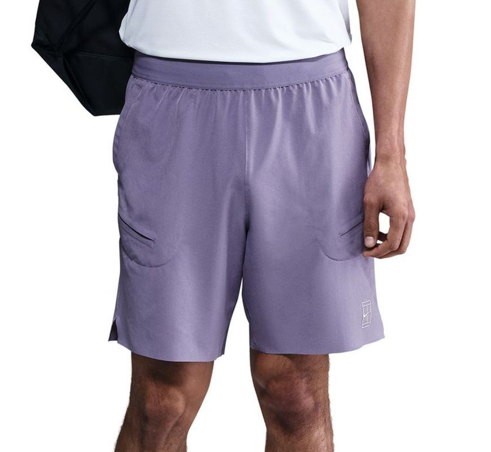 Теннисные шорты Nike Court Advantage Dri-Fit 8in - dusty amethyst/white