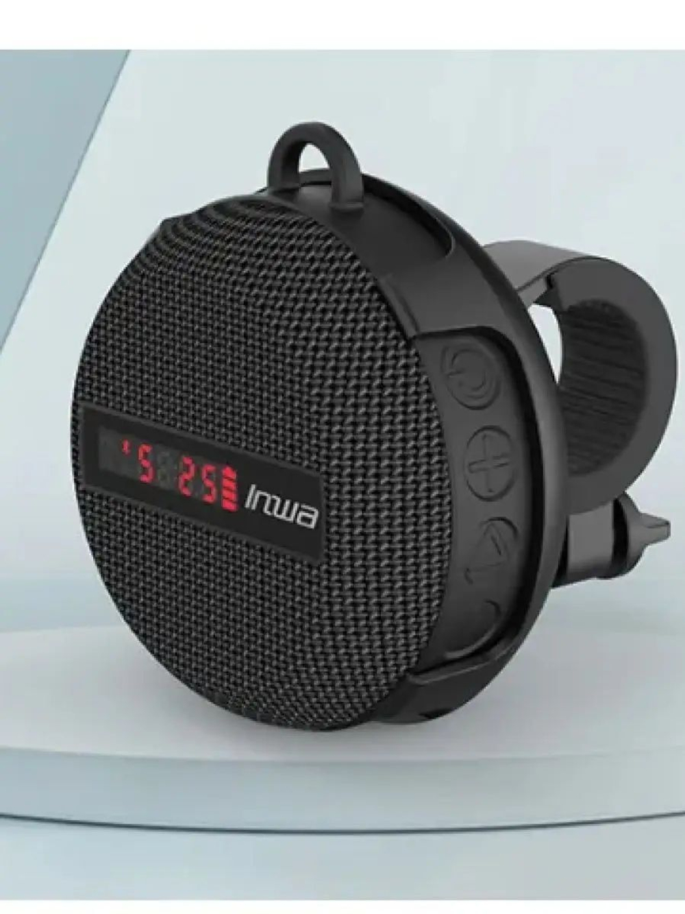 Беспроводная Bluetooth колонка для руля велосипеда, электросамоката, мопеда (с дисплеем)