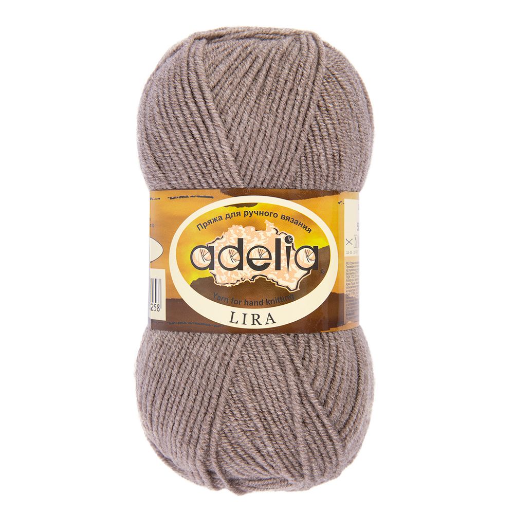Пряжа Adelia Lira / уп.10 мот. по 50г, 200 м, 06 серо-бежевый Пряжа Adelia Lira / уп.10 мот. по 50г, 200 м, 06 серо-бежевый