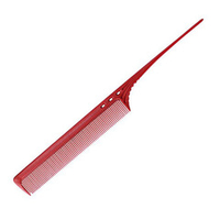 Красная супердлинная расческа для волос 250мм с хвостиком Y.S. Park YS-106 Red
