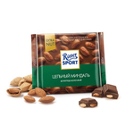 Ritter sport Цельный миндаль шоколад молочный 100гр