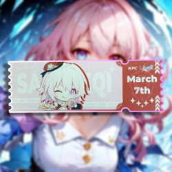 Акриловый билет "Хонкай Стар Рейл / Honkai: Star Rail"