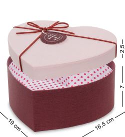 WF-90/2-A Коробка «Сердце» цв.борд./роз.