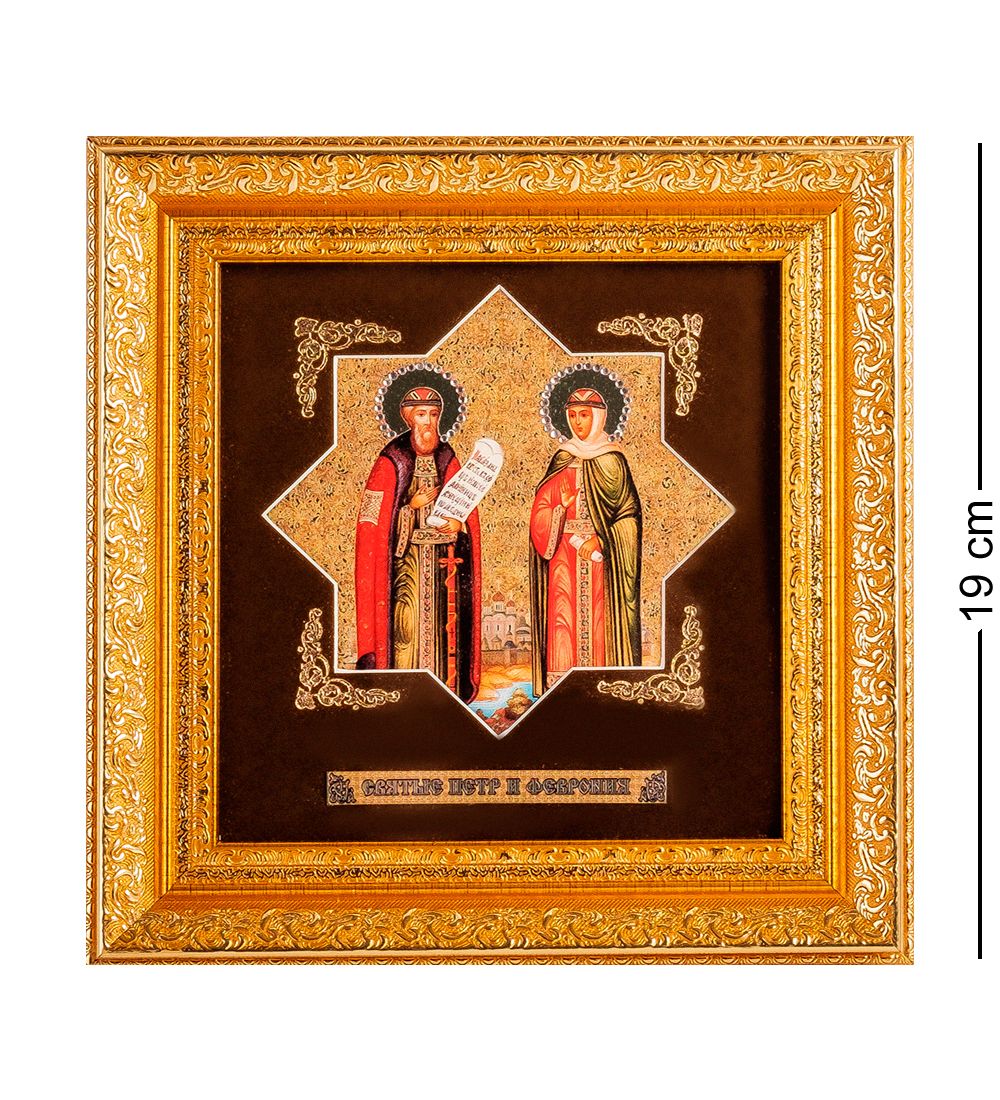 GAEM Art ПК-632 Панно «Петр и Феврония» мини 18x19