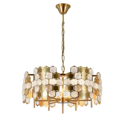 Подвесная люстра Indigo DELIZIA 12047/6P Brass V000571