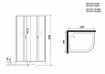 Душевая кабина Niagara Classic NG-3512-14BK 120х80