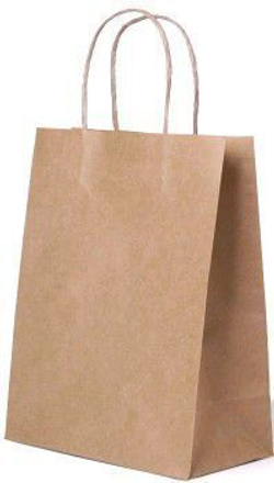 Крафт пакеты с кручеными ручками 45х35х15см, 70гр/м белые (1/250шт)