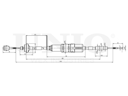 Трос сцепления UNIO CAB-20002