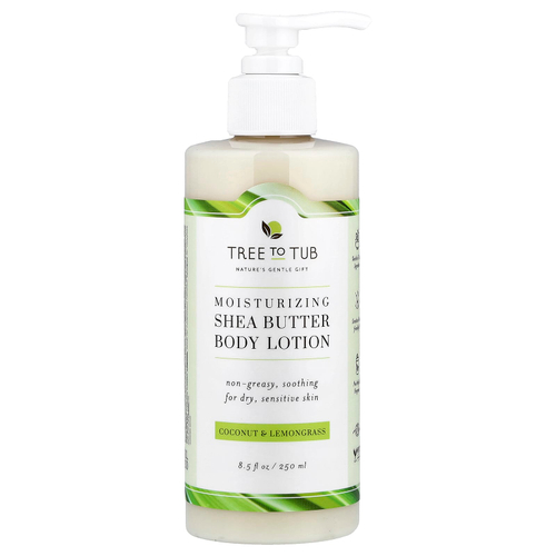 Tree To Tub, увлажняющий лосьон для тела с маслом ши, кокосом и лемонграссом, 250 мл (8,5 жидк. унции)