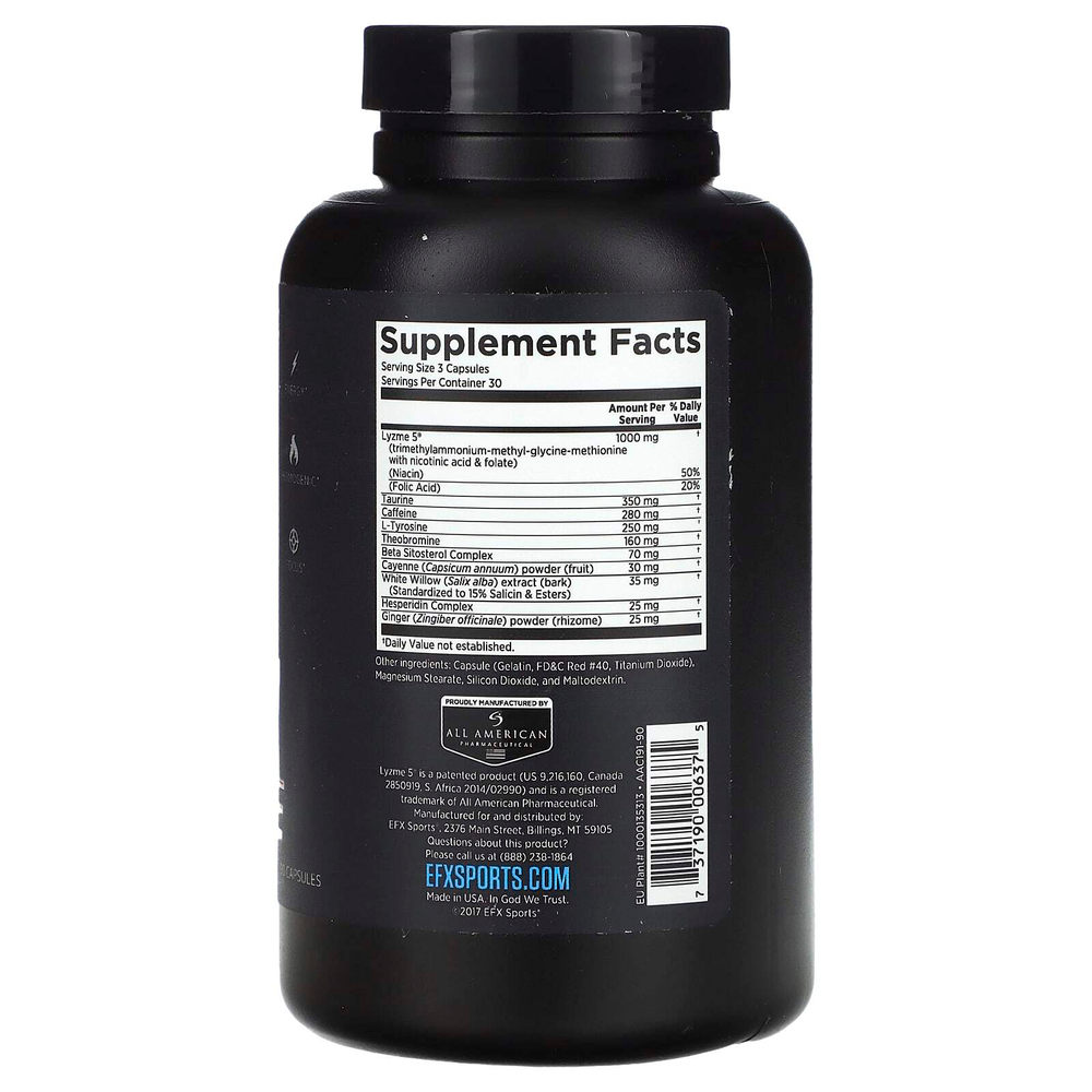 EFX Sports, Lean Fix Xtreme, 90 капсул