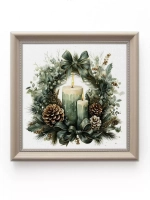 Картины на стену интерьерные на холсте 4 шт, 23*23 см