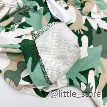 Брюки "Прятки в листьях" из футера, тропический камуфляж