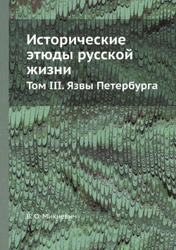 Исторические этюды русской жизни. Том III. Язвы Петербурга | В. О. Михневич