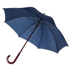Зонт тёмно-синий трость с нанесением логотипа
