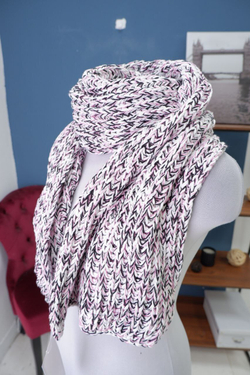 Шарф крупной вязки