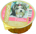 Ягненок с курицей 125гр, ДОГ ЛАНЧ консервы для собак, ламистер