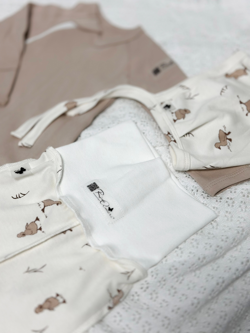 Боди на молнии с длинным рукавом Светлый кофе RinaAmari