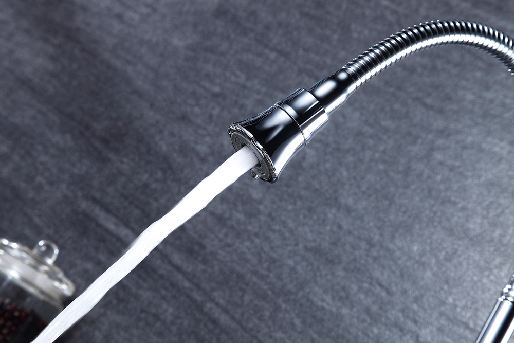 СМЕСИТЕЛЬ ДЛЯ КУХНИ С ГИБКИМ ИЗЛИВОМ И 2Х-ФУНКЦИОНАЛЬНЫМ АЭРАТОРОМ ХРОМ LM0413C ЛИНАРА