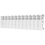 Радиатор биметаллический ROMMER Plus Bm 200 - 12 секций (подключение боковое, цвет белый)