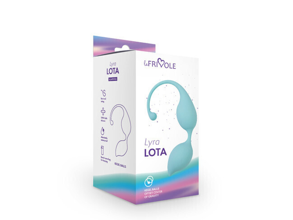 Вагинальные шарики Lota, цвет аквамарин (LYRA) (Цвет: голубой)
