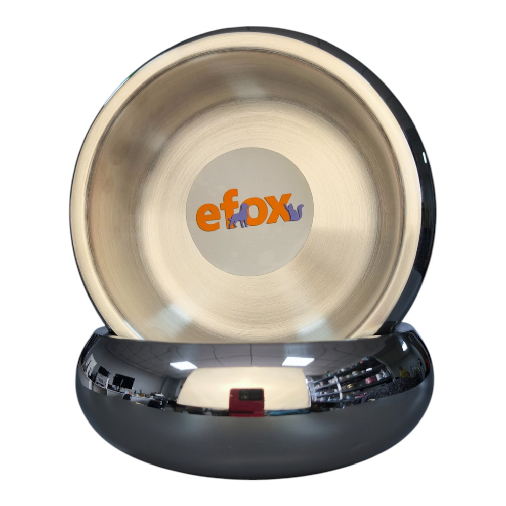 Миска "efox" для питомцев из нержавеющей стали, форма чаша