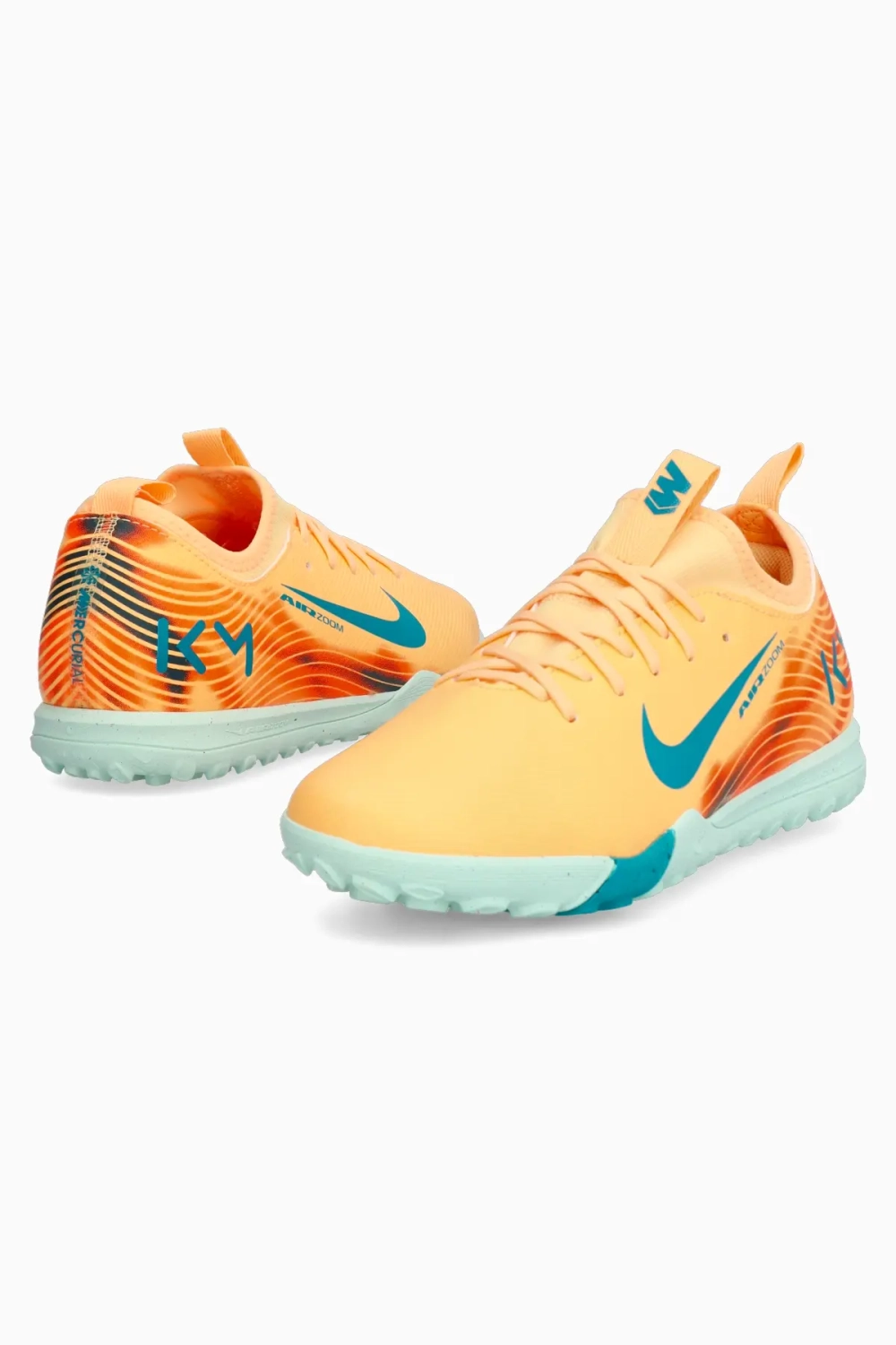 Сороконожки Nike Zoom Mercurial Vapor 16 Academy Mbappe TF Junior - оранжевый