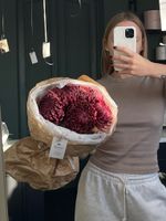 Моно из одноголовой хризантемы бордового оттенка ПОВТОР