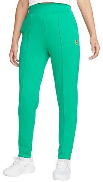 Женские теннисные брюки Nike Court Dri-Fit Heritage Knit Pant - зеленый