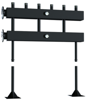 Распределительный коллектор (фланцевый для модульной системы) на 3 отопительных контура Warme Z.WKD.300.FL.50 (до 300 кВт)