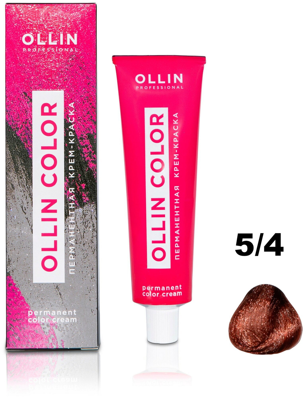 OLLIN COLOR 5/4 светлый шатен медный 100 мл Перманентная крем-краска для волос