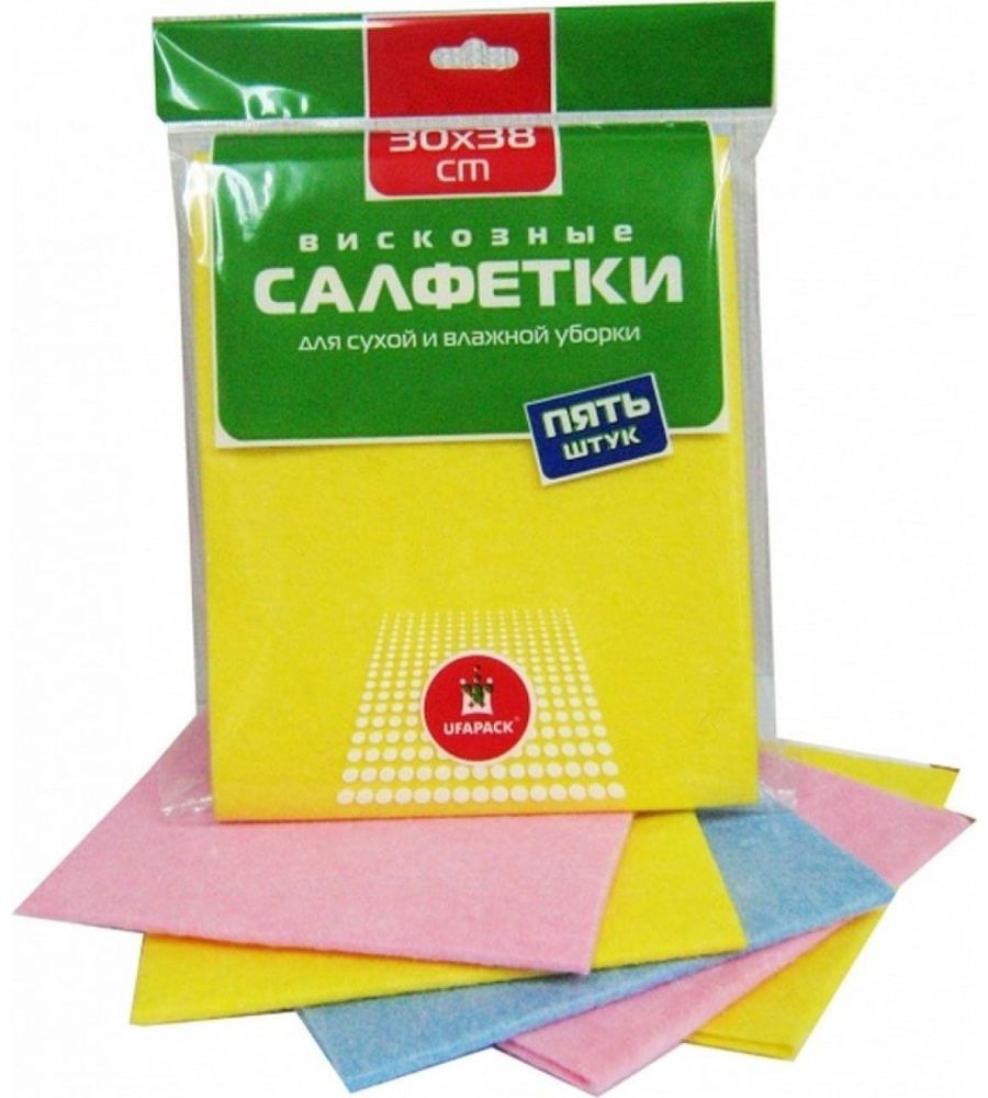 Салфетка вискозная 30*38 (5шт/100)